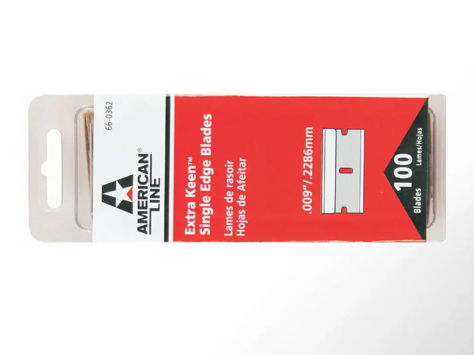 BDF 2SER Single Edge Razor Blades 100