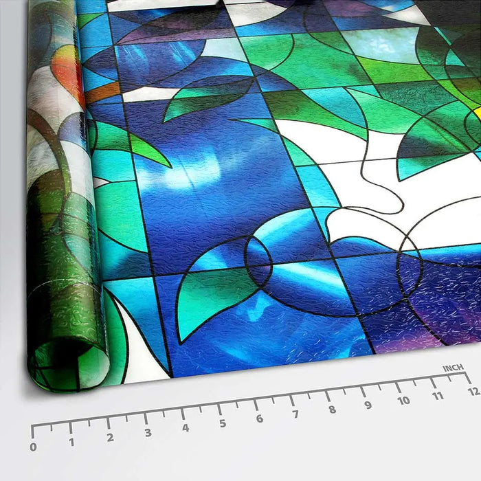 BDF 3DV Window Film Dove Stained Glass