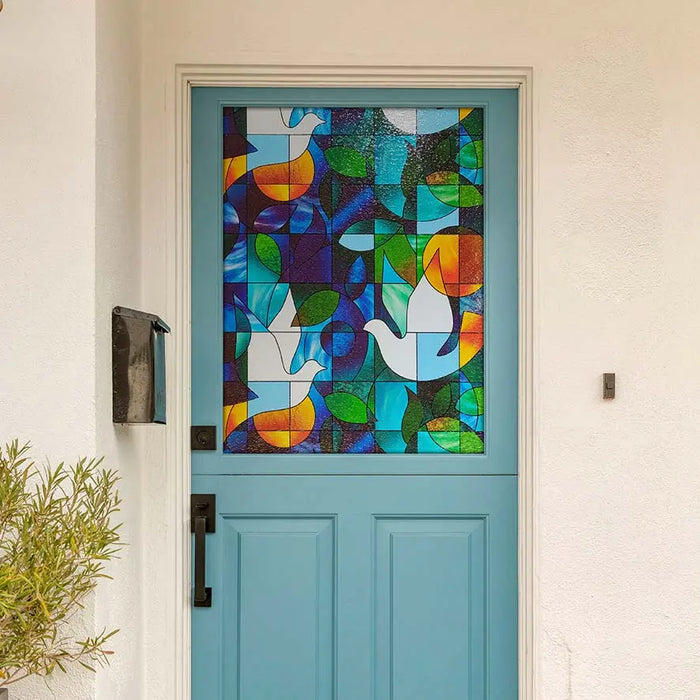 BDF 3DV Window Film Dove Stained Glass