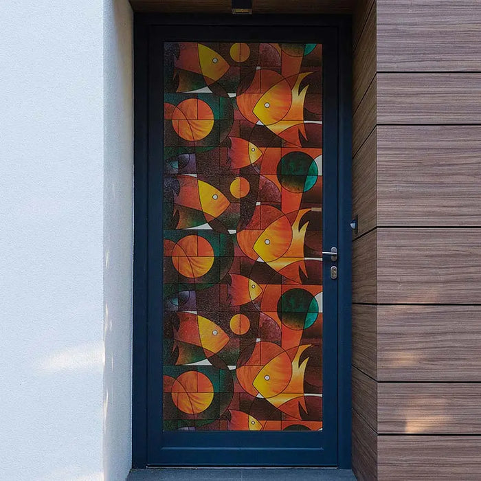 BDF 3FSH Window Film Fish Stained Glass