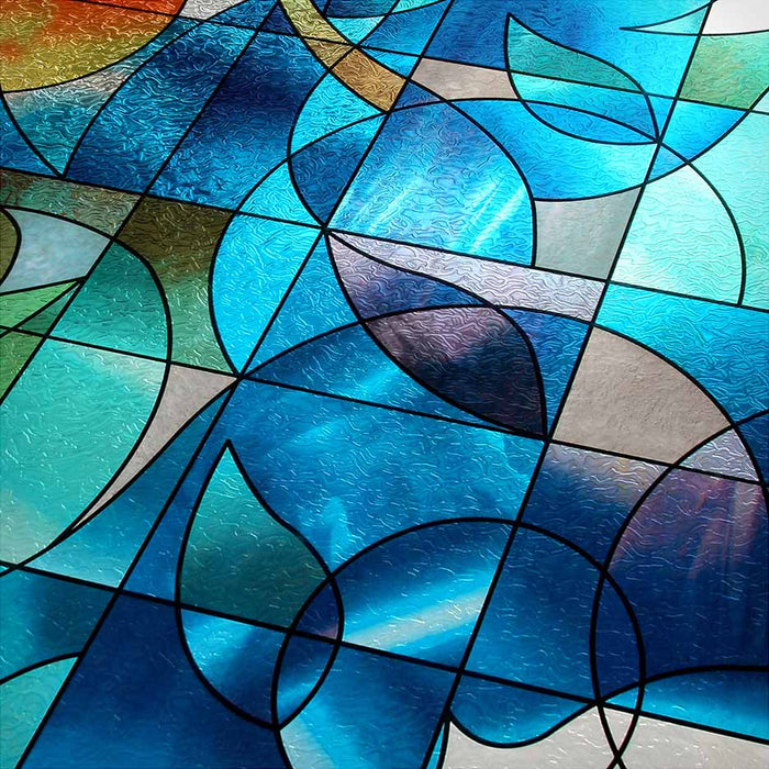 BDF 3DV Window Film Dove Stained Glass