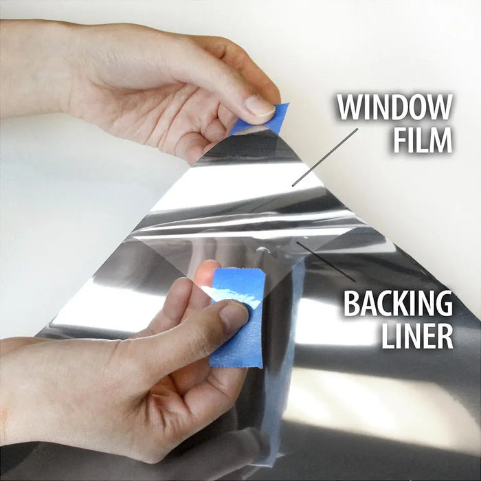 BDF S05 Window Film Daytime Privacy and Heat Control Mirror Silver 5 (Very Dark)