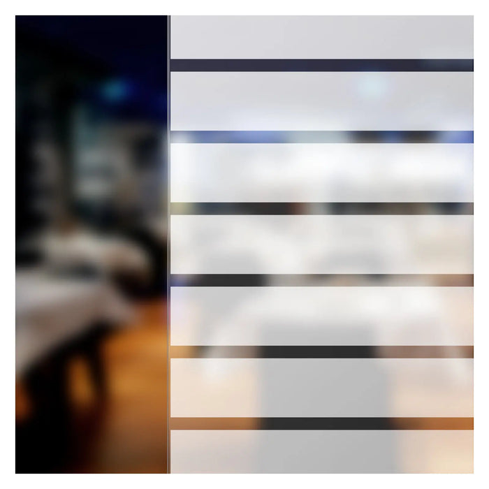 BDF BLP Decorative Window Film Blind Plus (1 3/4 Inch Wide Stripes)