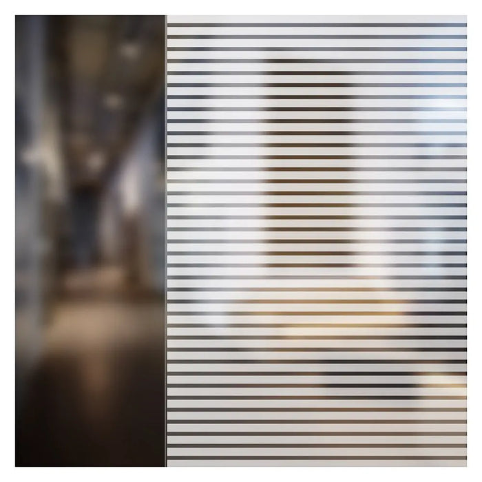 BDF BLVE Decorative Window Film Venetian Blind (1/2 Inch Wide Stripes)