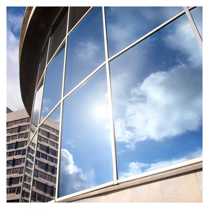 BDF EXS15 EXTERIOR Window Film Daytime Privacy and Sun Control Mirror Silver 15 (Dark)