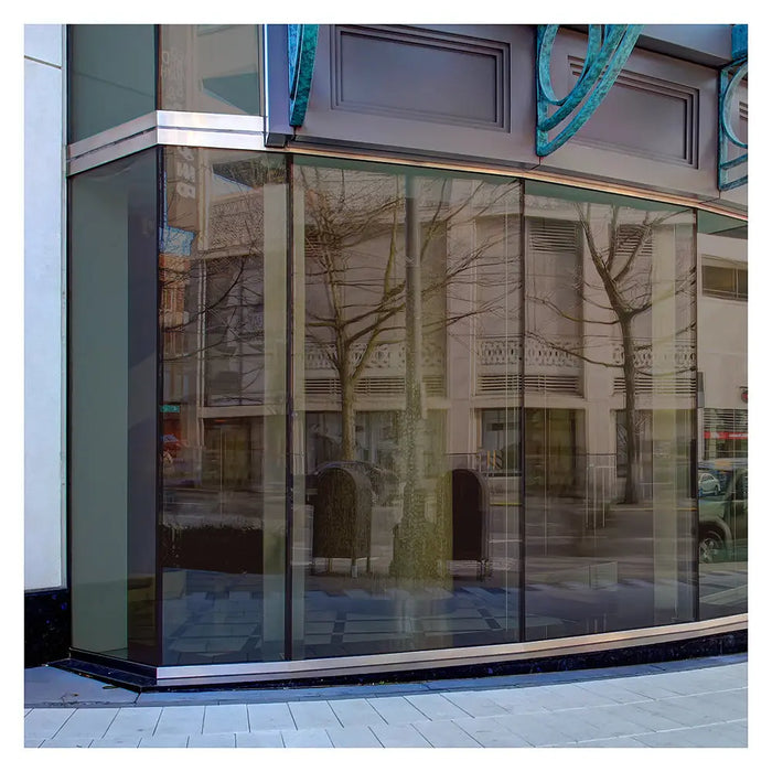BDF PRBR Window Film Premium Color High Heat Control and Daytime Privacy Bronze Outside, Silver Inside