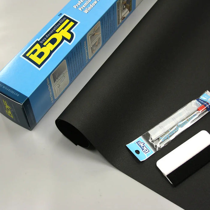 BDF 1BKOT Window Film Blackout Non-Adhesive Static Cling