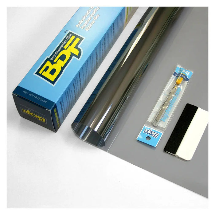 BDF S4MB50 Window Film Security and Sun Control 4 Mil Black 50 (Light) - BuyDecorativeFilm