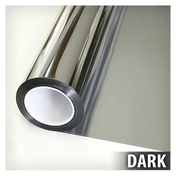 BDF EXS15 EXTERIOR Window Film Daytime Privacy and Sun Control Mirror Silver 15 (Dark)