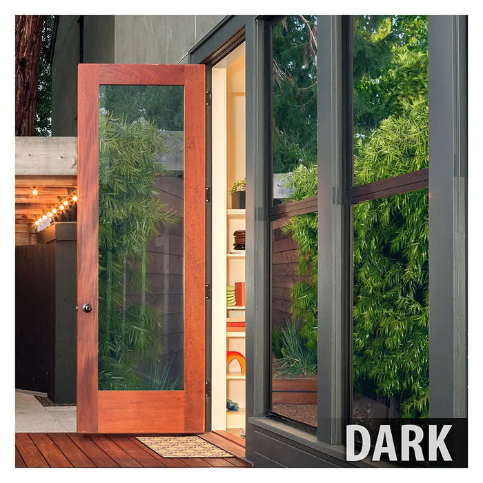 BDF PRBL Window Film Premium Color High Heat Control and Daytime Privacy Blue Outside, Silver Inside
