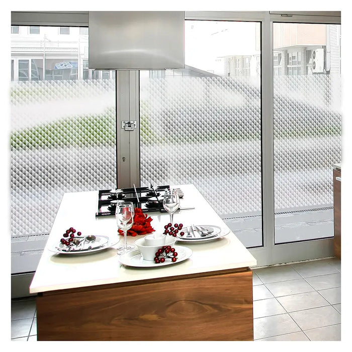 BDF 4WHTRI Decorative Window Film White Triangle
