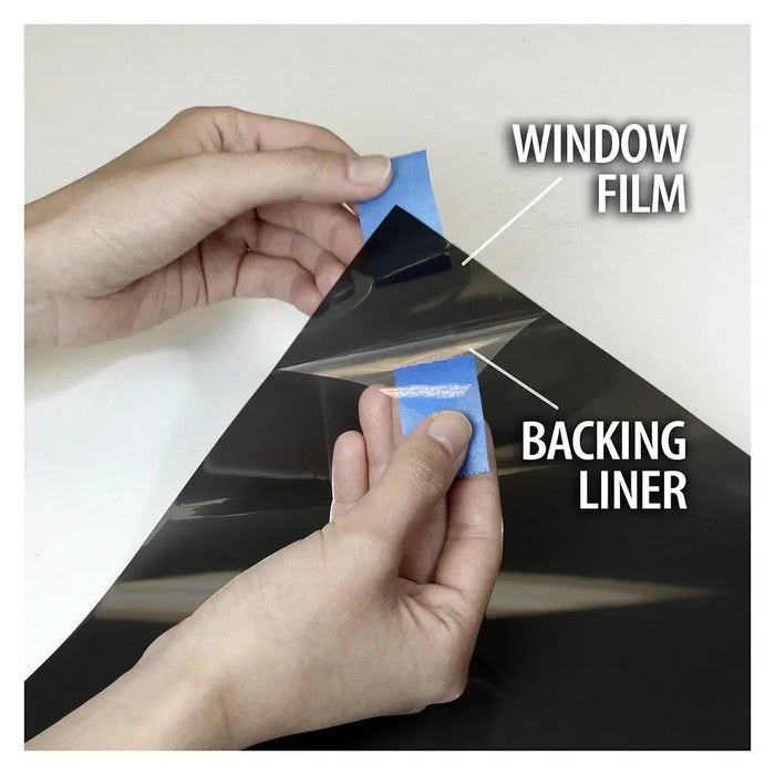 BDF NA05 Window Film Daytime Privacy and Sun Control Natural Black 5 (Very Dark)