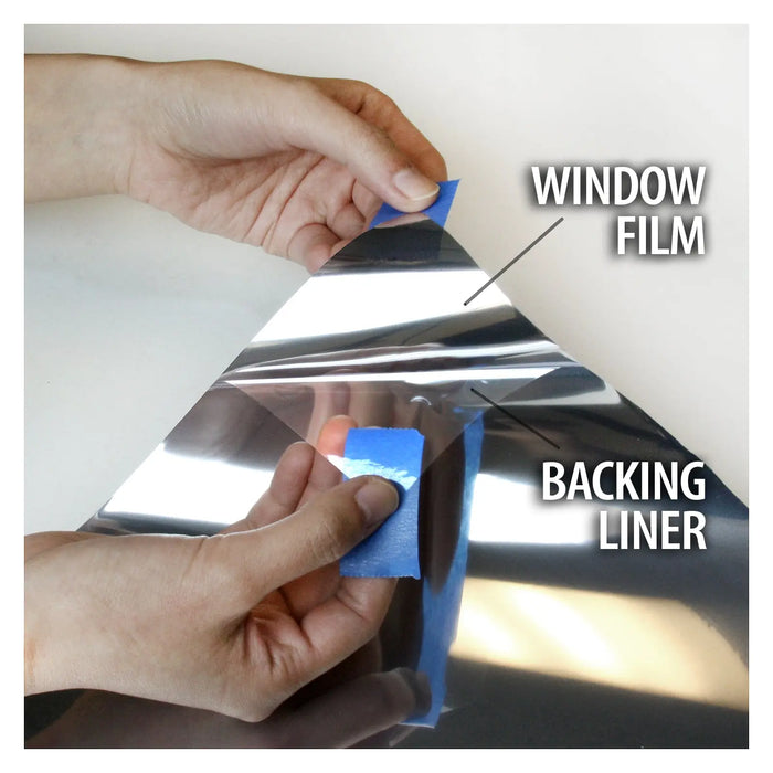 BDF S15 Window Film Daytime Privacy and Heat Control Mirror Silver 15 (Dark)