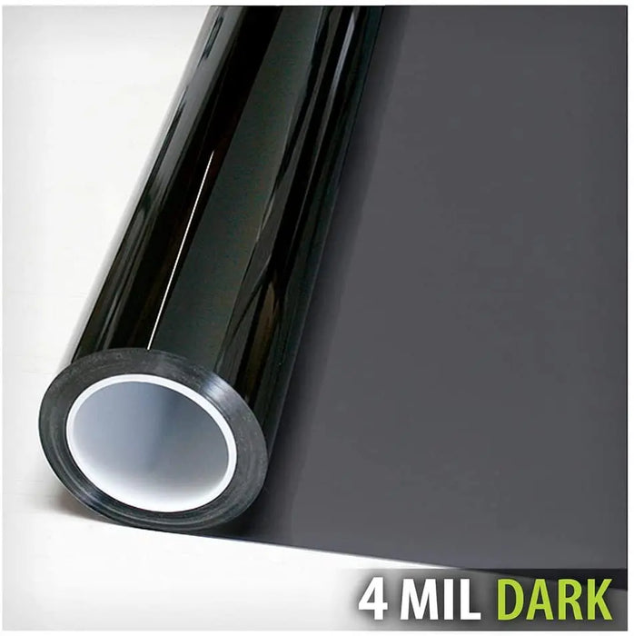 BDF S4MB05 Window Film Security and Daytime Privacy 4 Mil Black 5 (Very Dark) - BuyDecorativeFilm