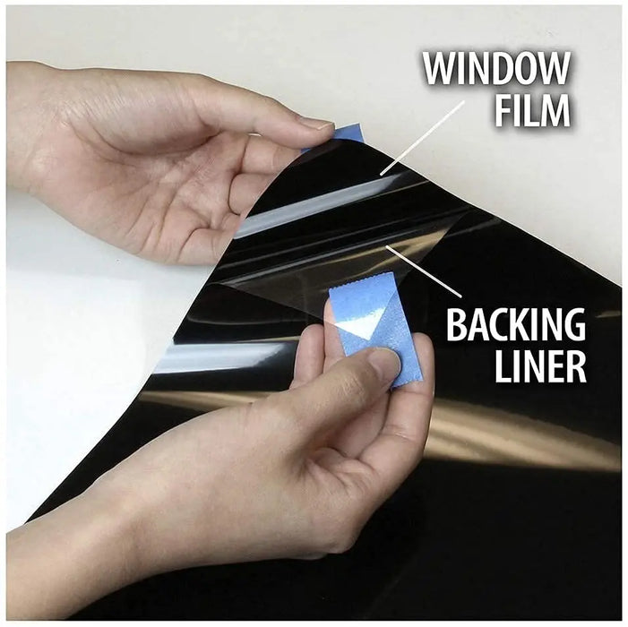 BDF S4MB05 Window Film Security and Daytime Privacy 4 Mil Black 5 (Very Dark) - BuyDecorativeFilm
