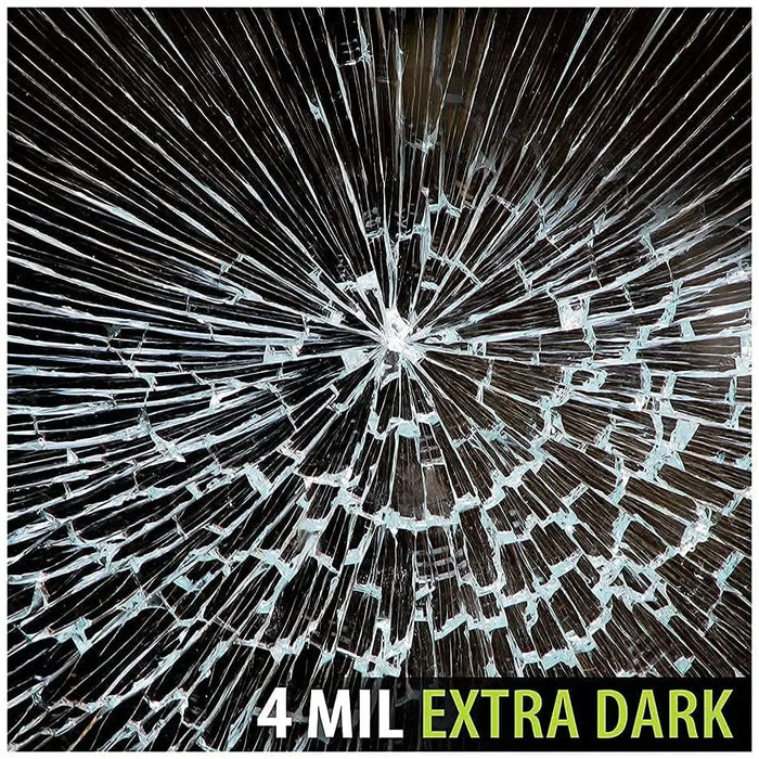 BDF S4MB05 Window Film Security and Daytime Privacy 4 Mil Black 5 (Very Dark) - BuyDecorativeFilm