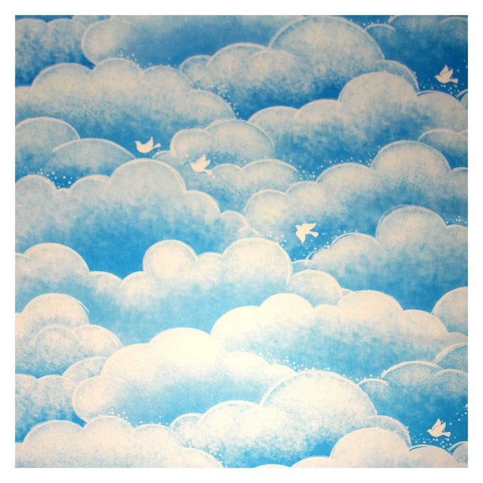 BDF 1CCCB Window Film Cotton Candy Cloud Blue Non-Adhesive Static Cling